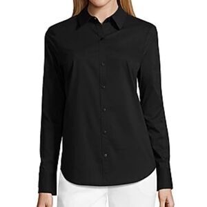 Worthington Black Button Down Long Sleeve Shirt - XXL‎